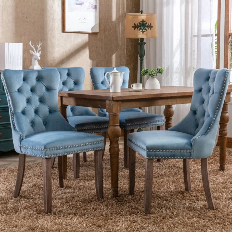 Allena Tufted Wingback Dining Chair – Santorini Store