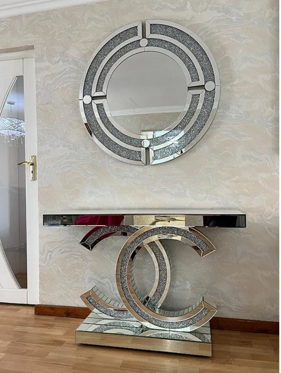 CC Console Table and Mirror Set