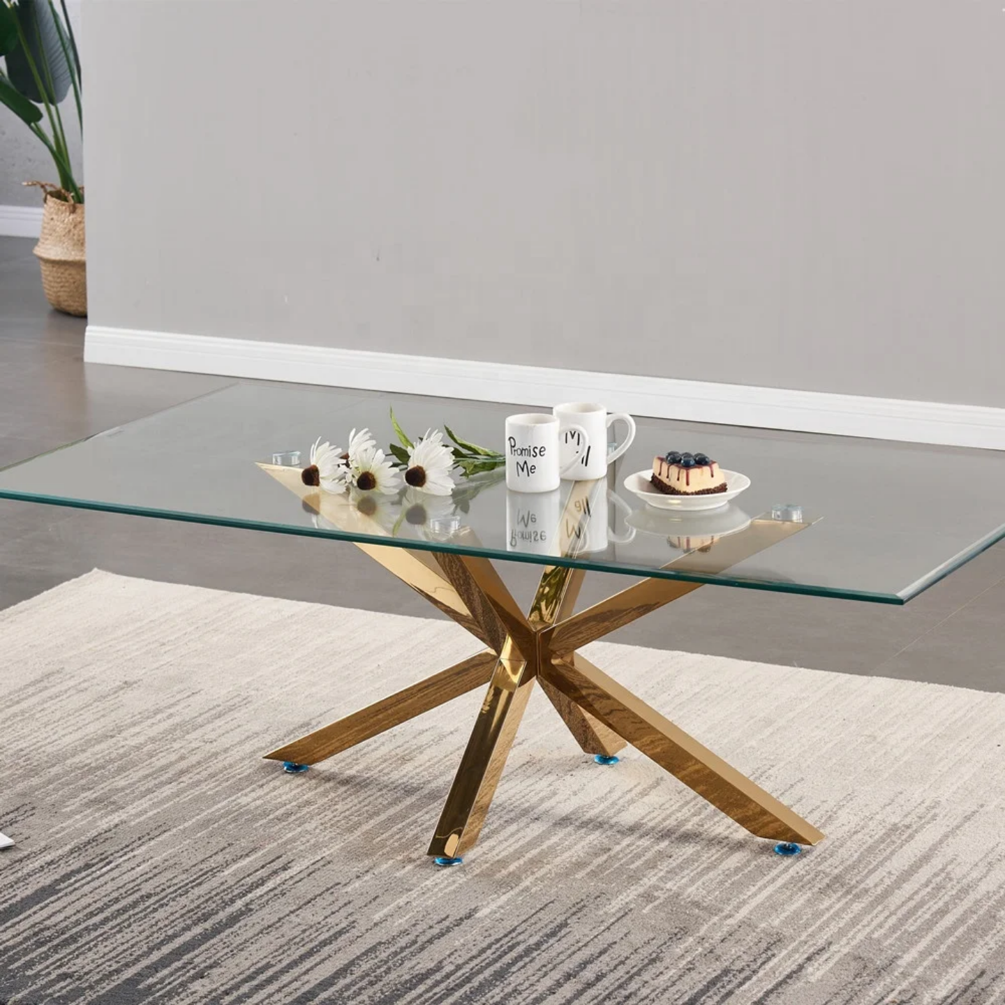 Remus Dining Table - Gold