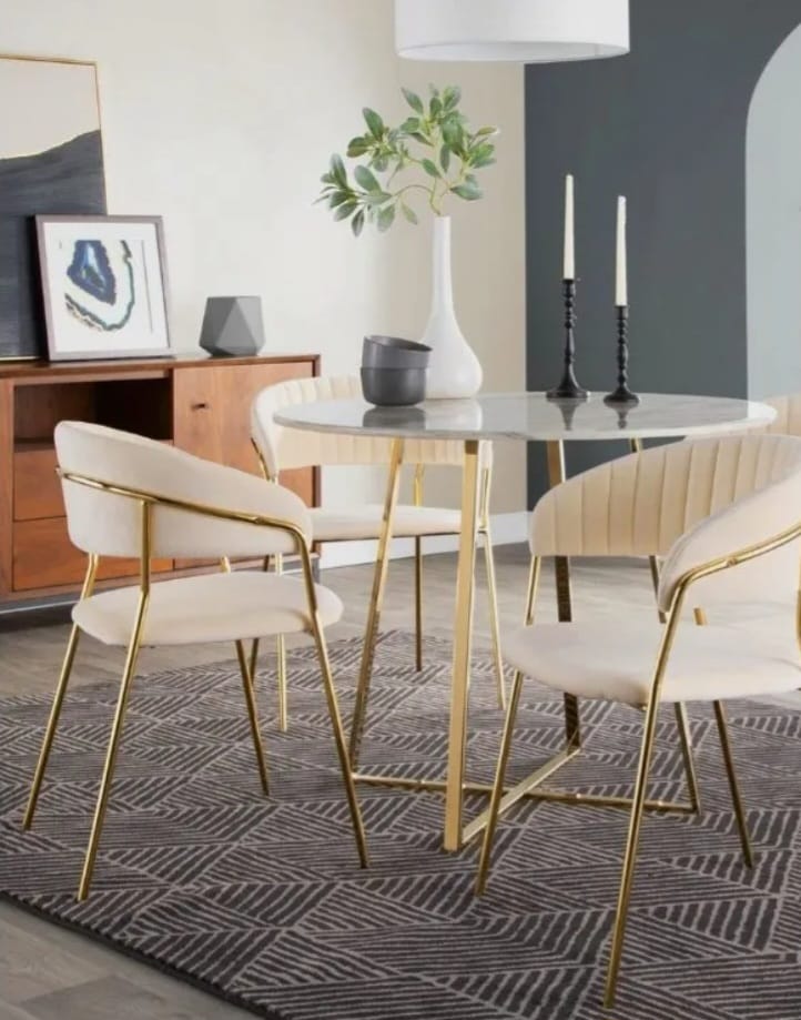 Luxe Velvet Dining Chair – Santorini Store