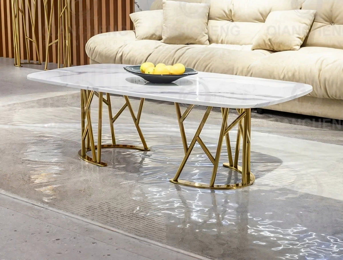 Oslo Marble Top Coffee Table – Santorini Store