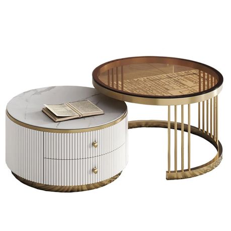 Rolo Nesting Coffee Table – view 3 – Santorini Store