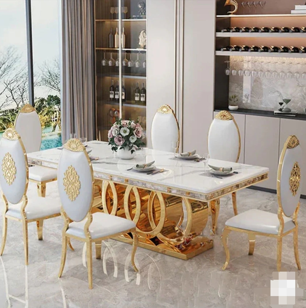 Buldor Dining Table Set - 6 Seater