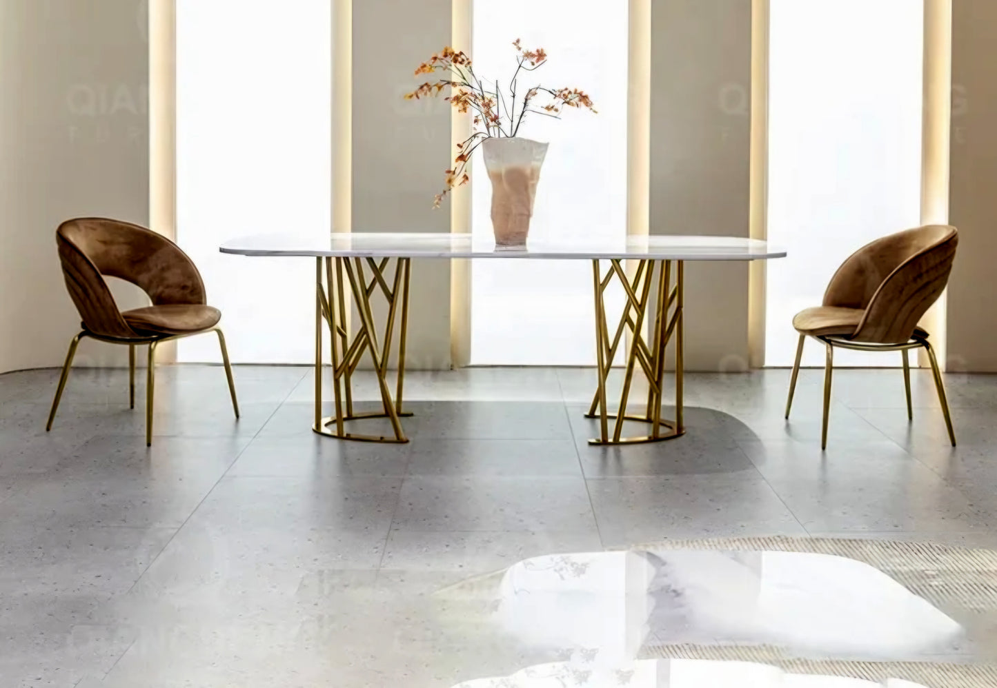 Oslo Marble Top Dining Table