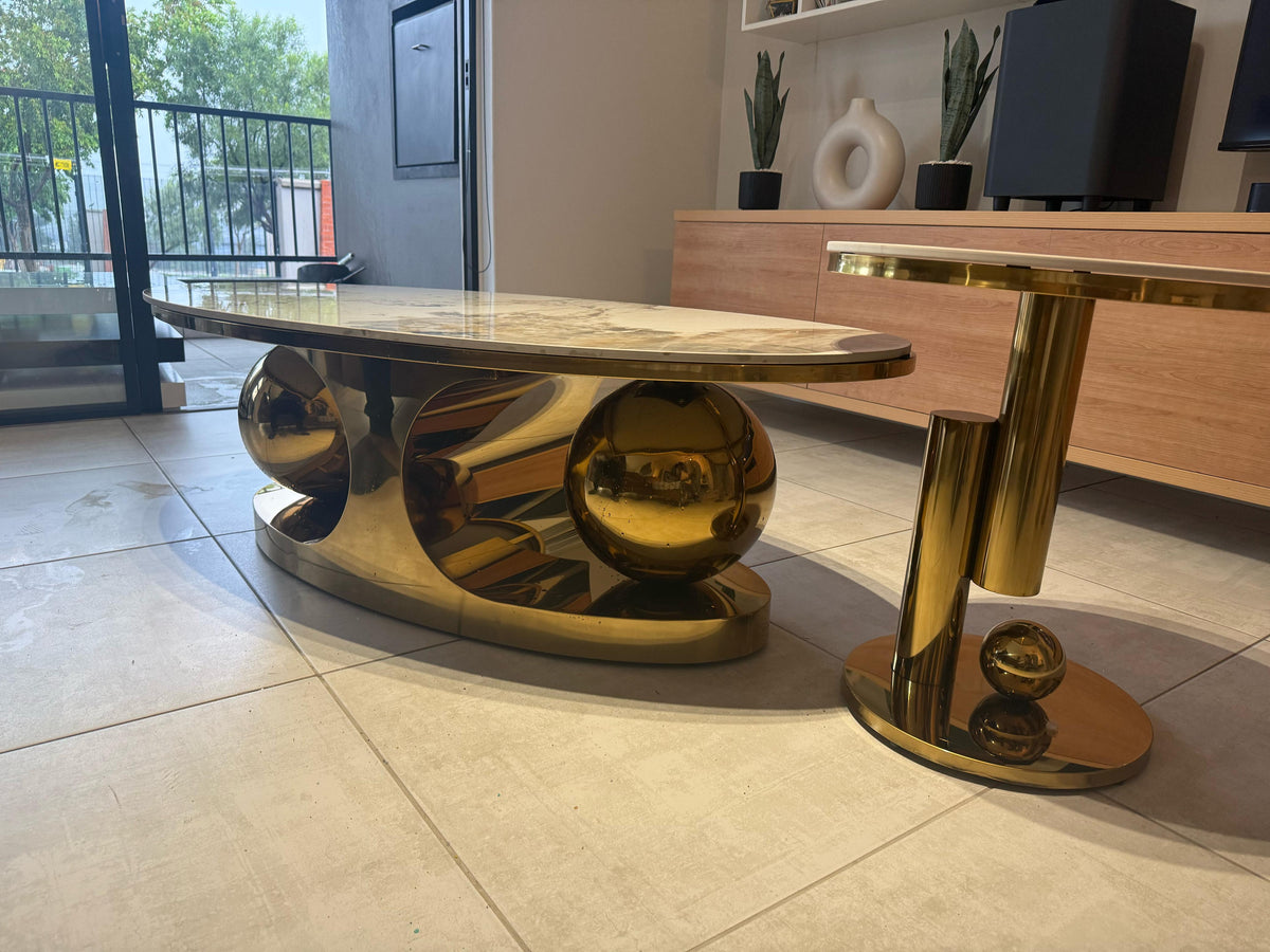 Twin Ball Coffee Table and Side Table Set – Santorini Store