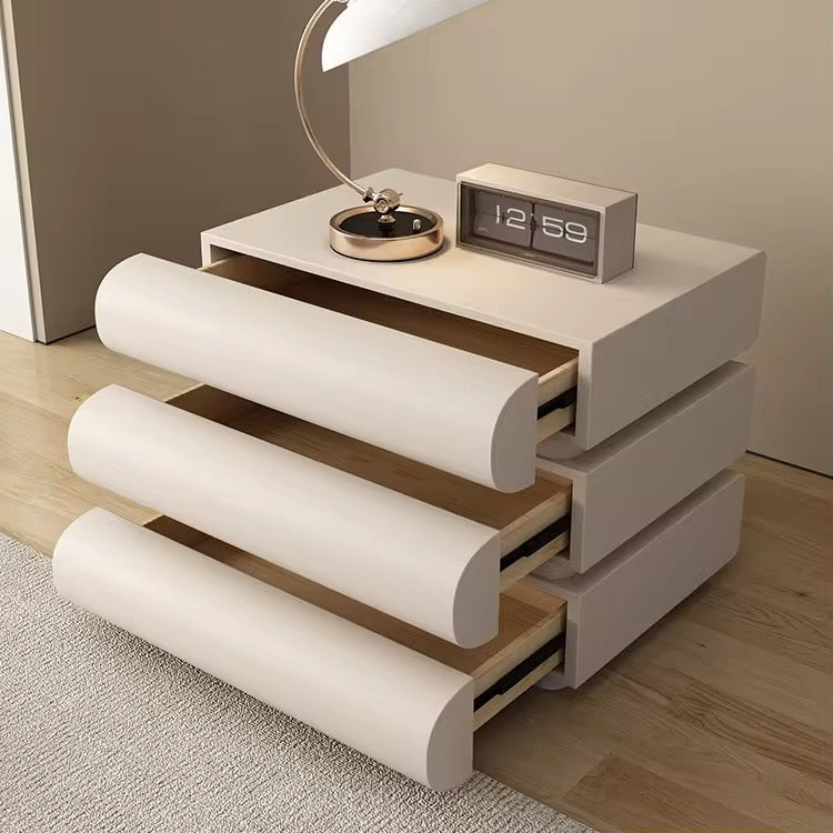 Vanity 3 Drawer White Pedestal