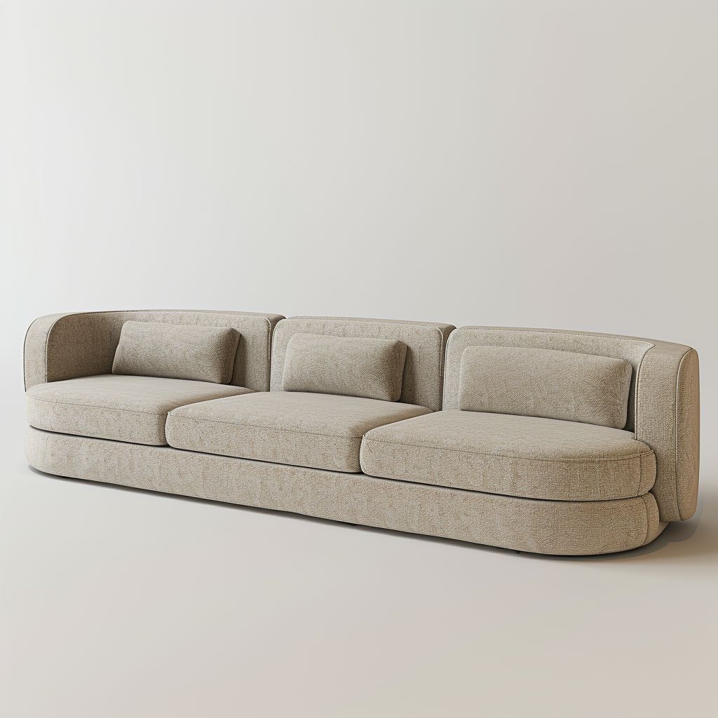 Luxury artisanal sofa with plush cushions for ultimate comfort