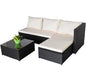 Rattan Outdoor L-Shape Couch set