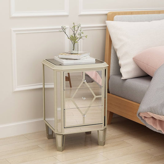 Diam Mirrored Pedestal