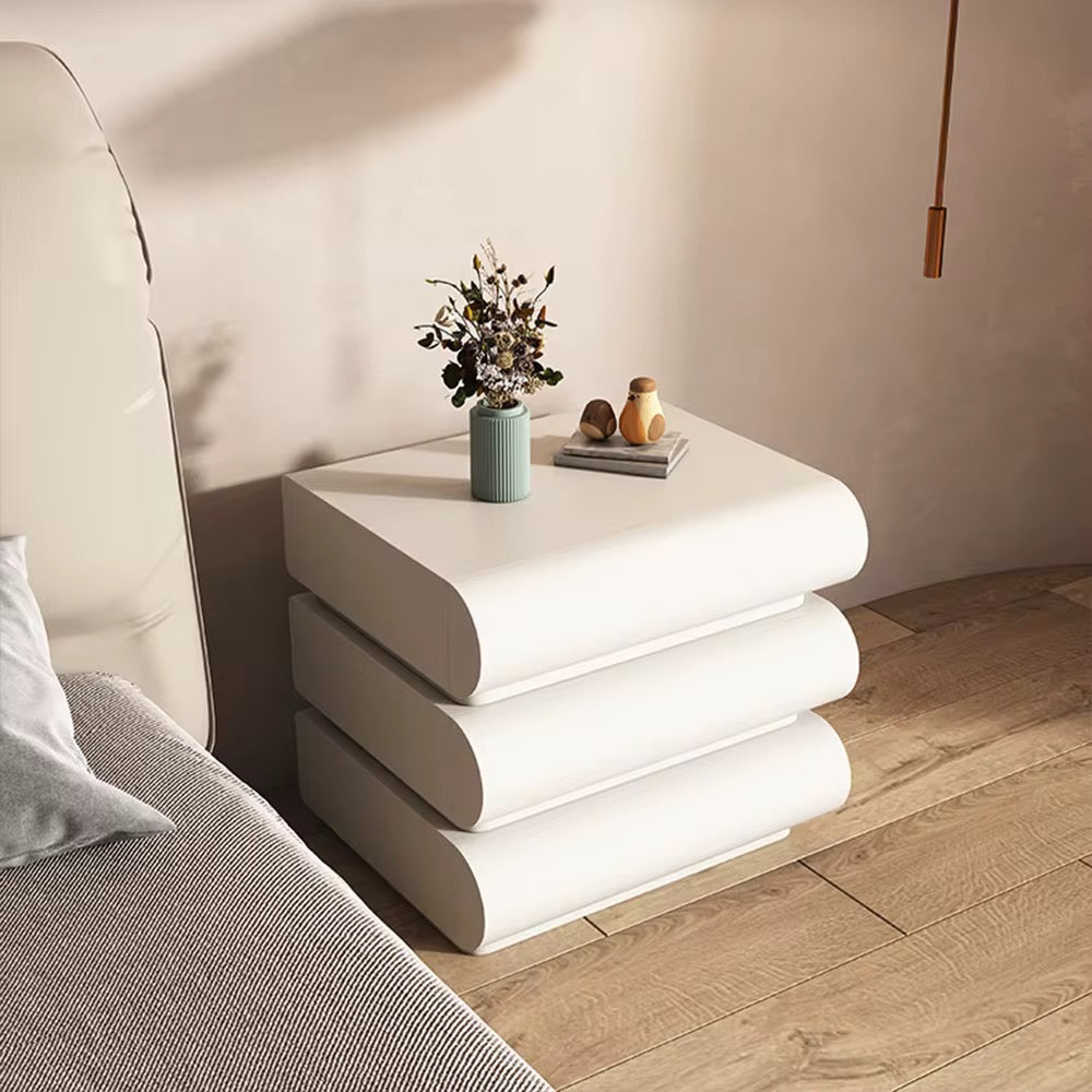 Vanity 3 Drawer White Pedestal