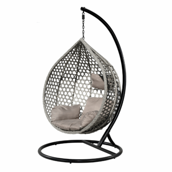 Jardin d'home Pod Swing Chair - Grey L-Santorini Store