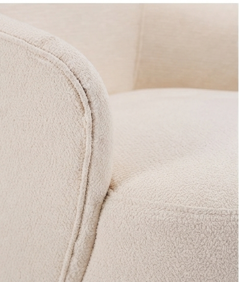 Modern Upholstered Accent Armchair with Slender Base