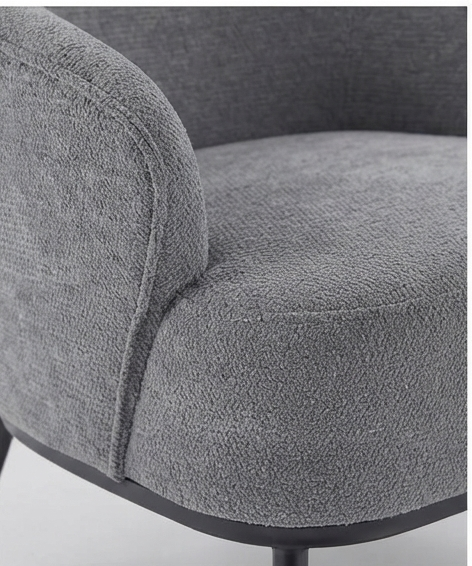 Modern Upholstered Accent Armchair with Slender Base
