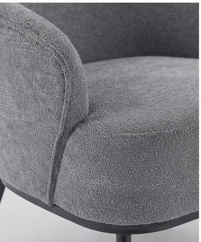 Modern Upholstered Accent Armchair with Slender Base