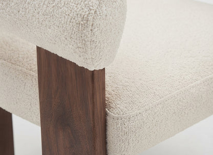 Modern Upholstered Accent Armchair with Wrap-Around Backrest – view 4 – Santorini Store