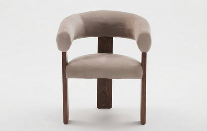 Modern Upholstered Accent Armchair with Wrap-Around Backrest – view 3 – Santorini Store