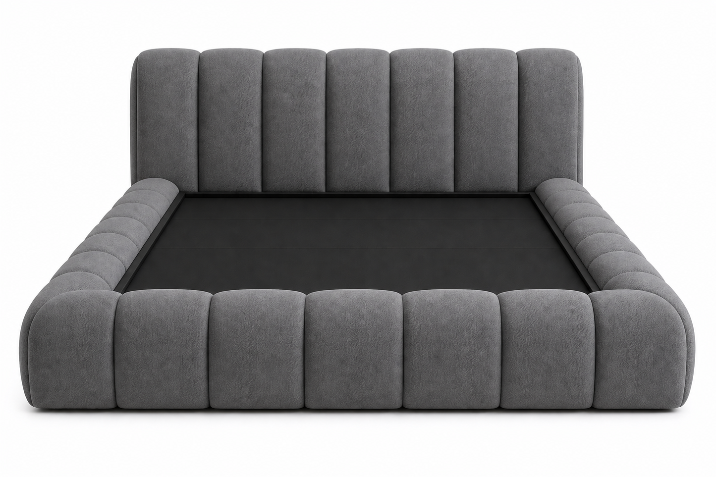 Handcrafted Teamo headboard and base for a cozy modern interior