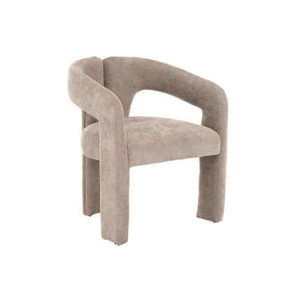 Modern Upholstered Accent Chair with Wrap-Around Backrest – view 4 – Santorini Store