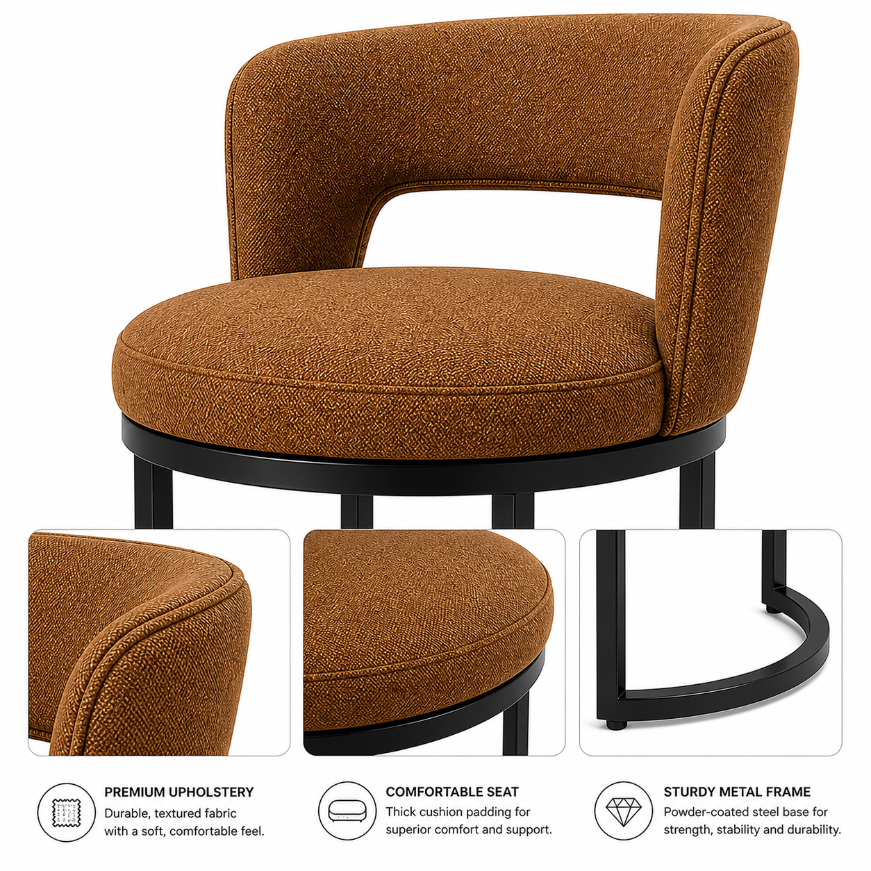 Bespoke designer bar seating for high-end residential entertainment spaces