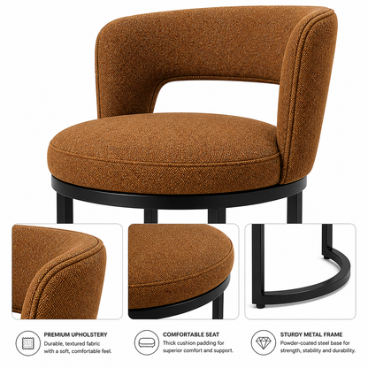 Bespoke designer bar seating for high-end residential entertainment spaces