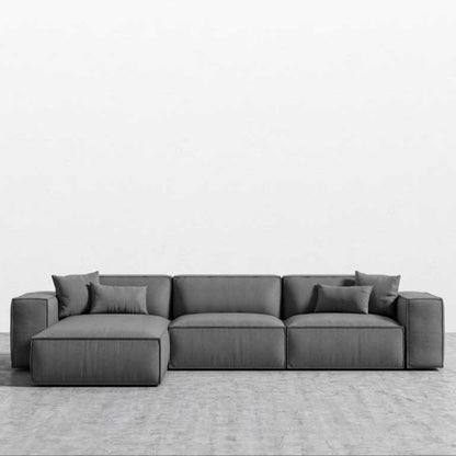 Modern Lemo Modular sofa featuring elegant unique outer stitching