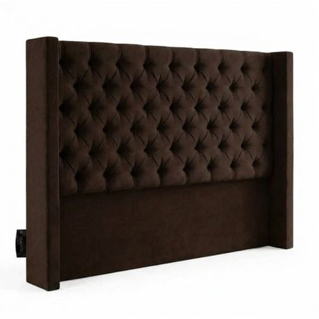 Santorini Button-Tufted Velvet Headboard