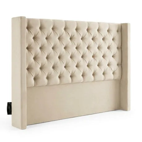 Santorini Button-Tufted Velvet Headboard