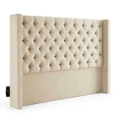 Santorini Button-Tufted Velvet Headboard