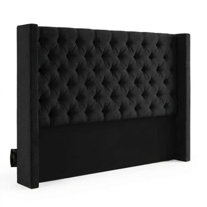 Santorini Button-Tufted Velvet Headboard