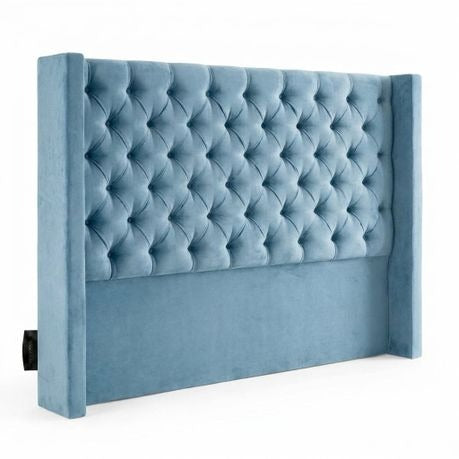 Santorini Button-Tufted Velvet Headboard