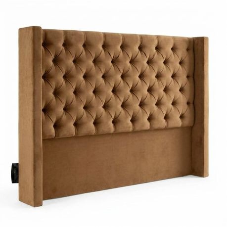 Santorini Button-Tufted Velvet Headboard