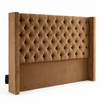 Santorini Button-Tufted Velvet Headboard