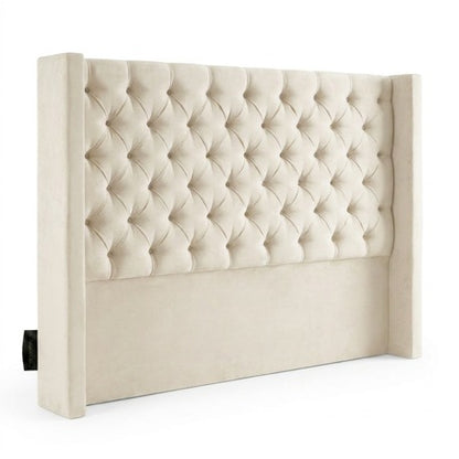Santorini Button-Tufted Velvet Headboard
