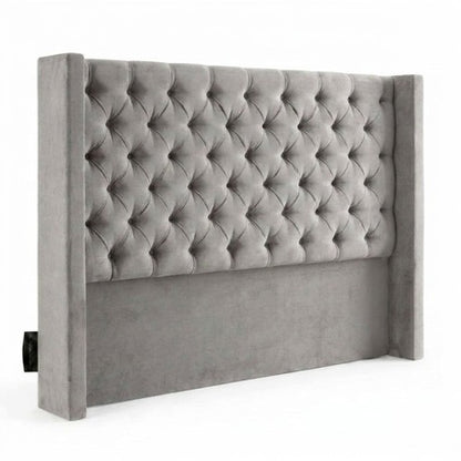 Santorini Button-Tufted Velvet Headboard