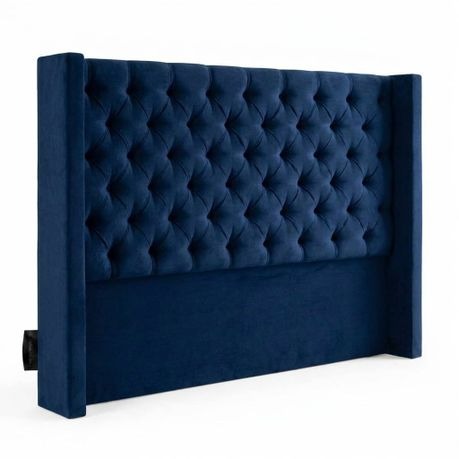 Santorini Button-Tufted Velvet Headboard