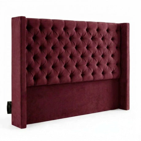 Santorini Button-Tufted Velvet Headboard