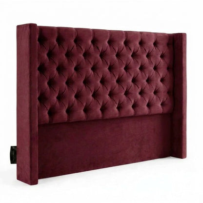Santorini Button-Tufted Velvet Headboard