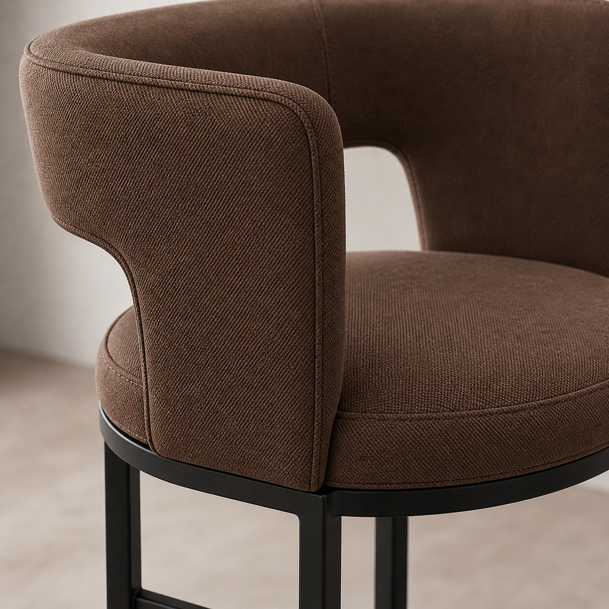 Bespoke designer bar seating for high-end residential entertainment spaces