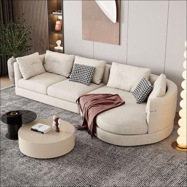 Modern Pumpkin swivel chair with a unique rounded artisanal silhouette