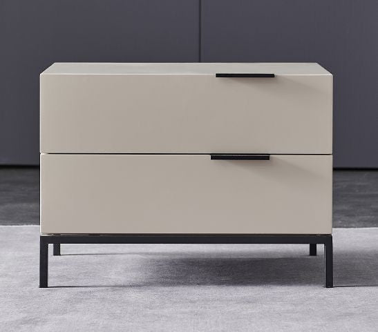 Luxury handcrafted nightstands in a contemporary bedroom setting
