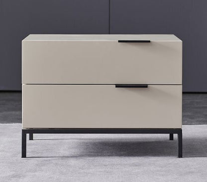 Luxury handcrafted nightstands in a contemporary bedroom setting