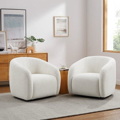 Luxury artisanal accent chair in a contemporary minimalist living room