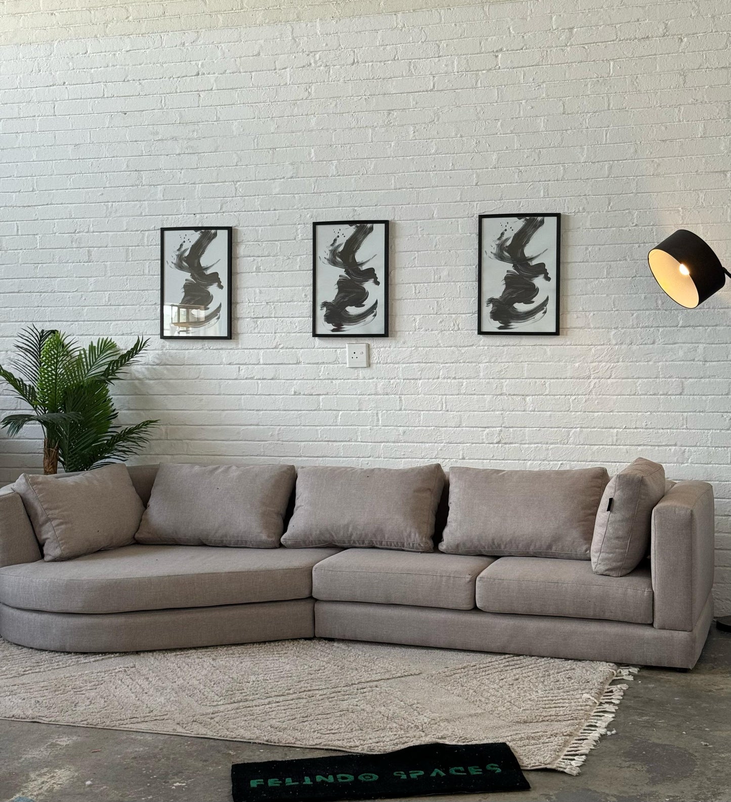 Luxury cozy accent chair in a contemporary residential interior