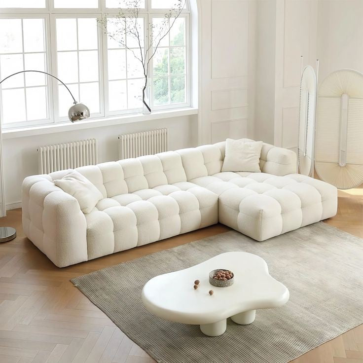 Modern Cloud L-Shape couch with a unique soft cloud-like silhouette