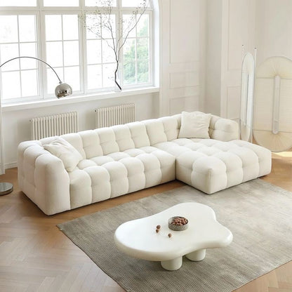 Modern Cloud L-Shape couch with a unique soft cloud-like silhouette
