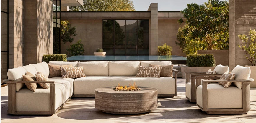 Santiago Architectural Teak Lounge Set