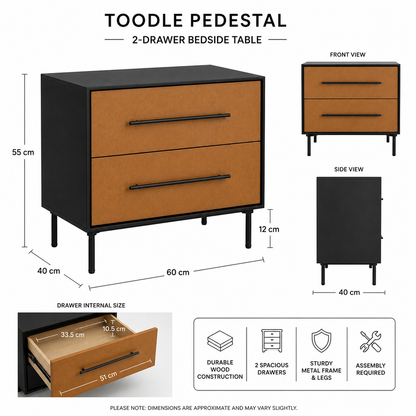 Bespoke minimalist bedside unit designed for contemporary apartment living